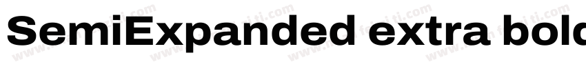 SemiExpanded extra bold字体转换